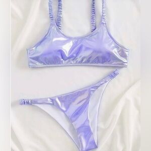 Metallic 2 Piece Swimsuit
